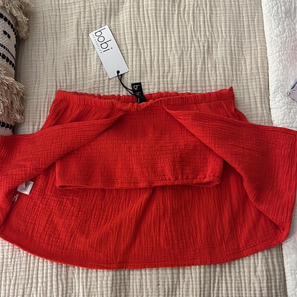 Bobi strapless smocked tube top - Picture 3 of 5